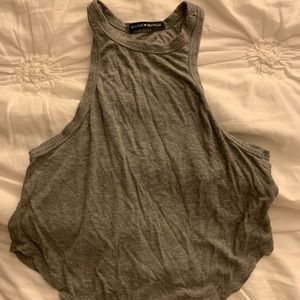 rare brandy melville grey tank